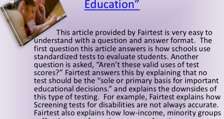 The Impact of Standardized Testing on Modern Education